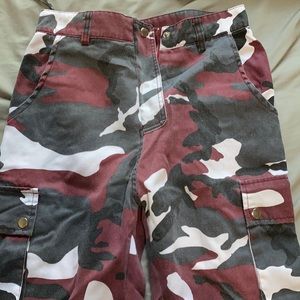Misguided camo cargo pants